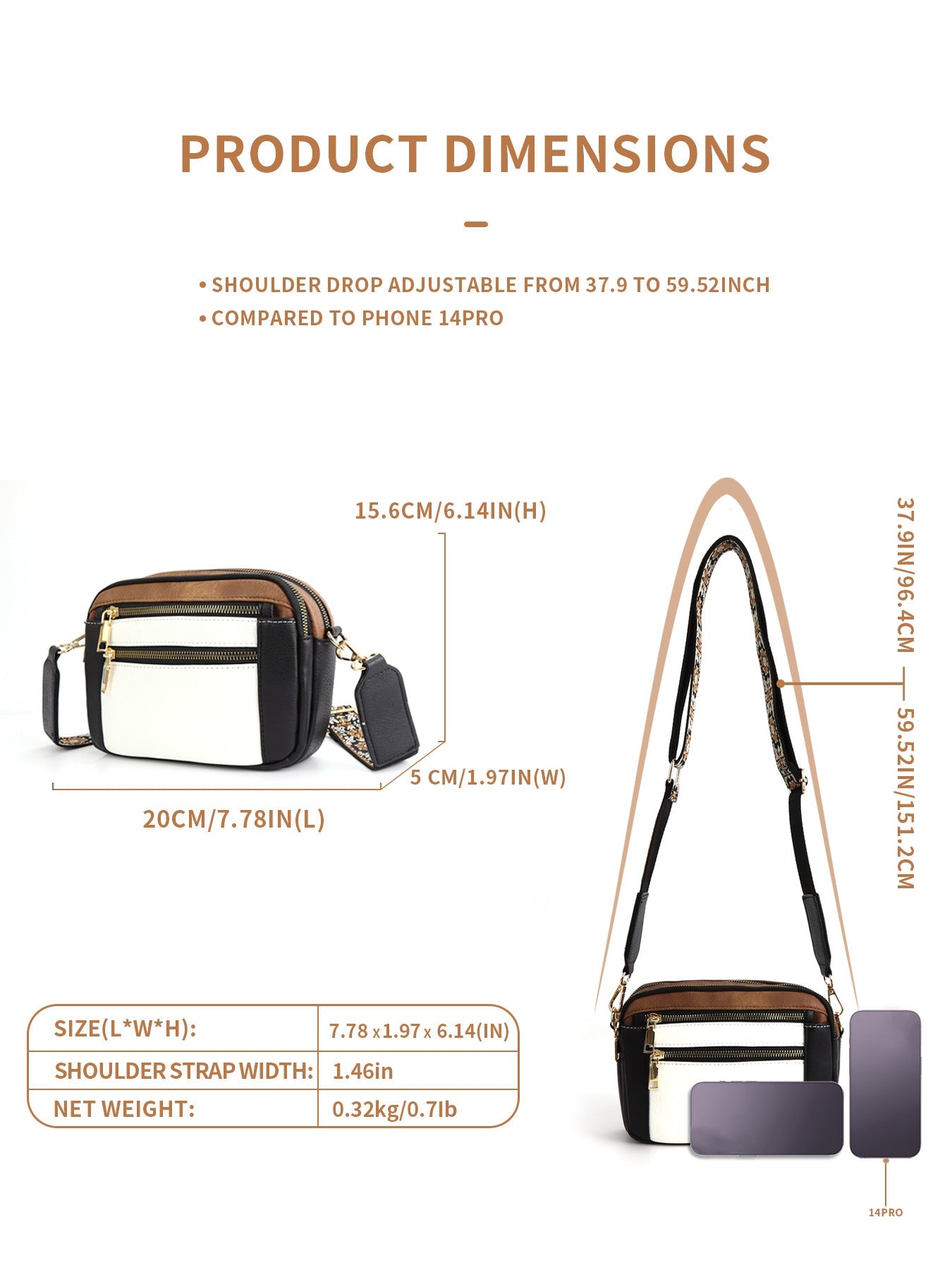 RTS: Checker Briann Crossbody