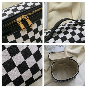 RTS: Vegan Leather Checker Case