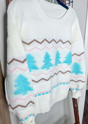 RTS: Mint Christmas Sweater