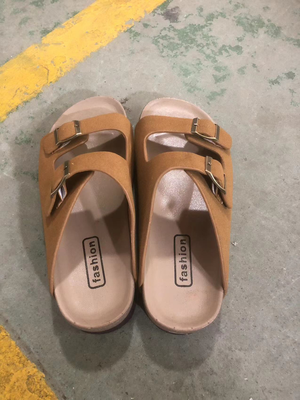 RTS: Buckle and Suede Sandal-