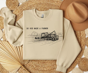 God Made A Farmer SWEATSHIRT.