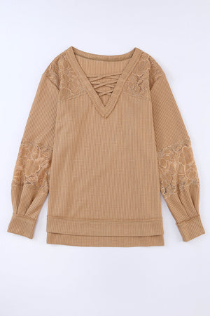 RTS: The Eden Waffle & Lace Top-