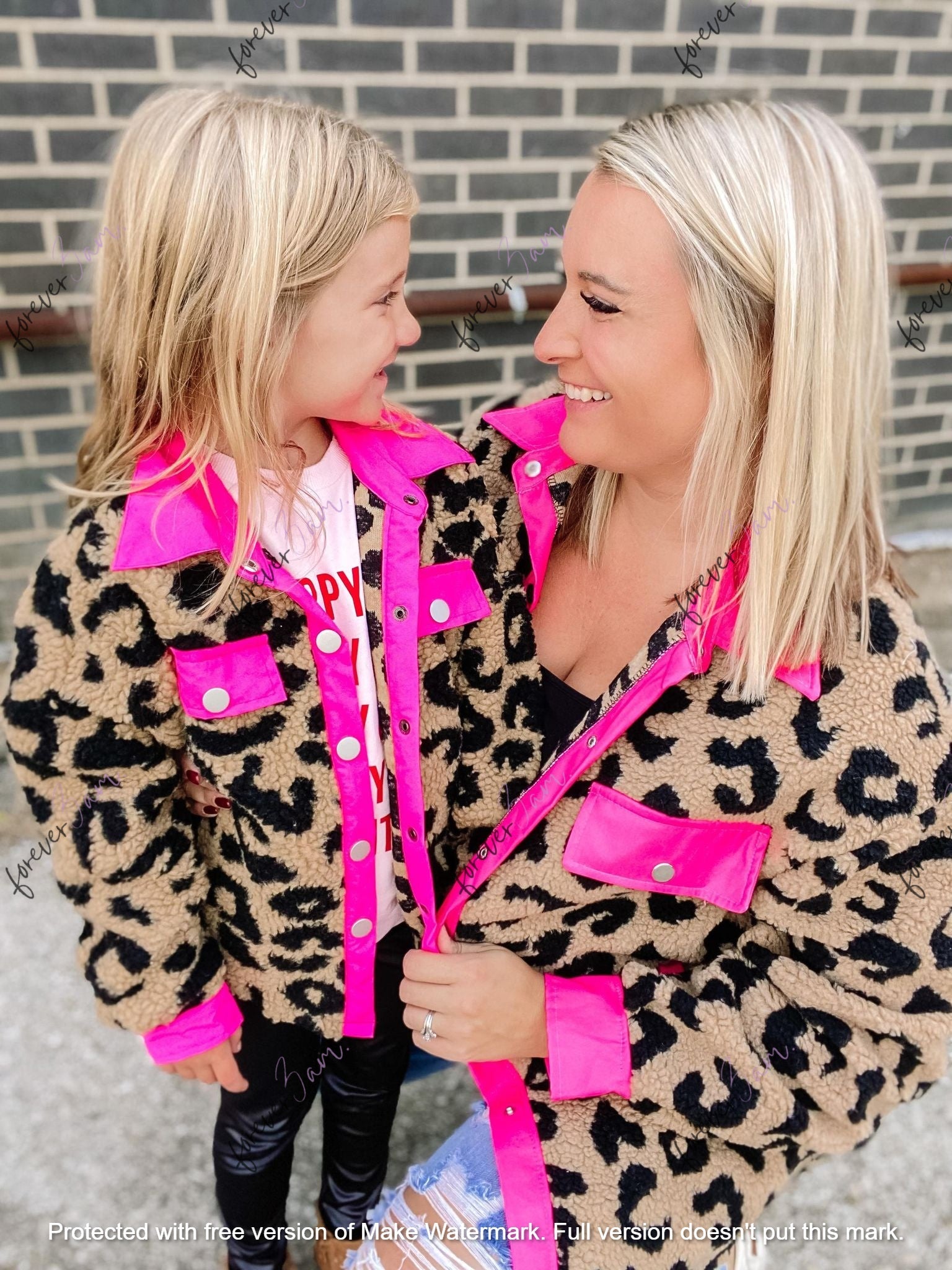 RTS: Leopard MOMMY AND ME Sherpa shacket!