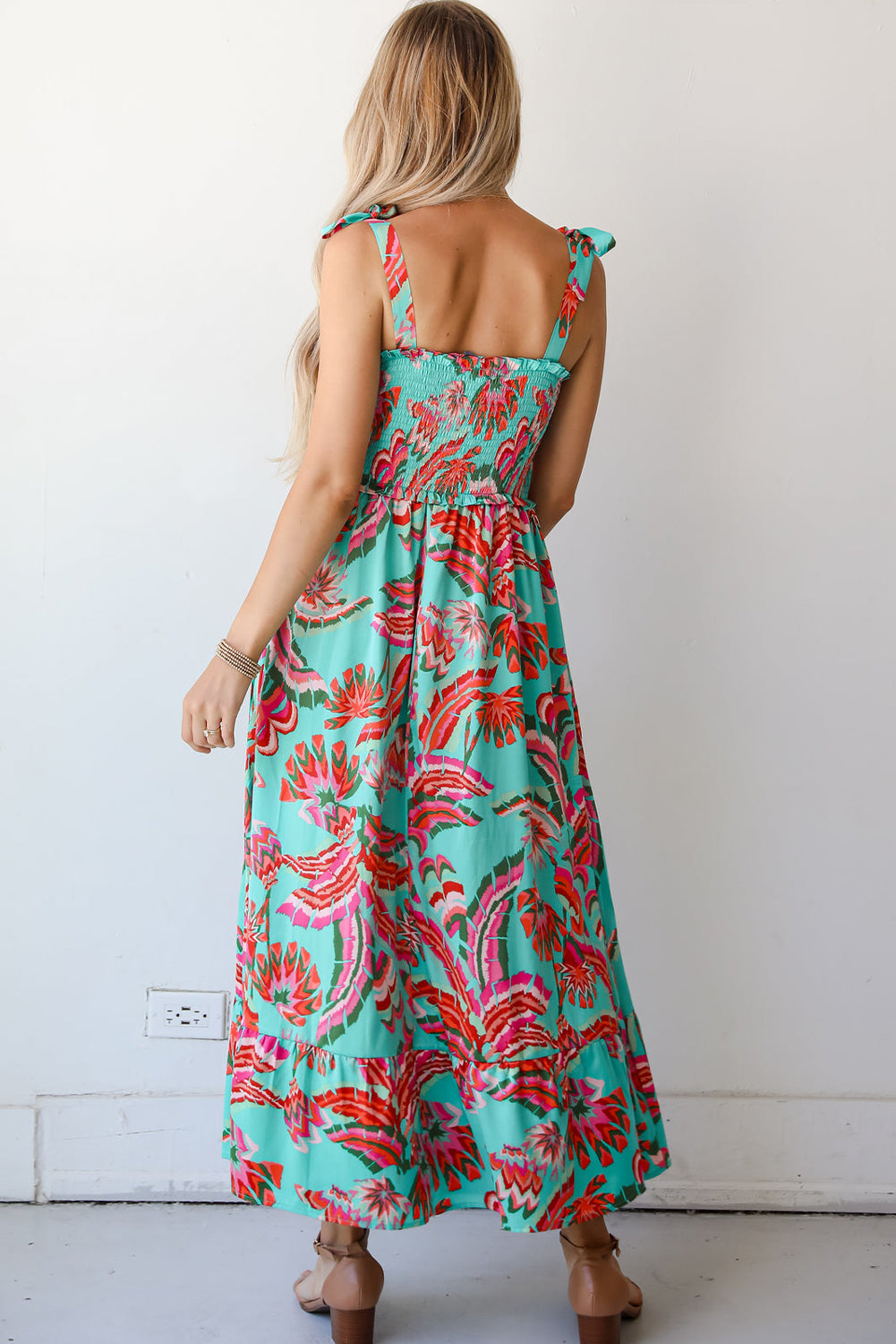 Green Abstract Maxi Dress February.