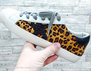 RTS: Adult Leopard & Cow Star Shoe-