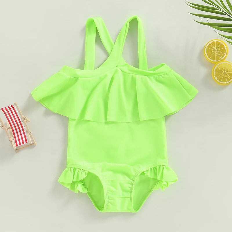 RTS: Girls Neon Swim-