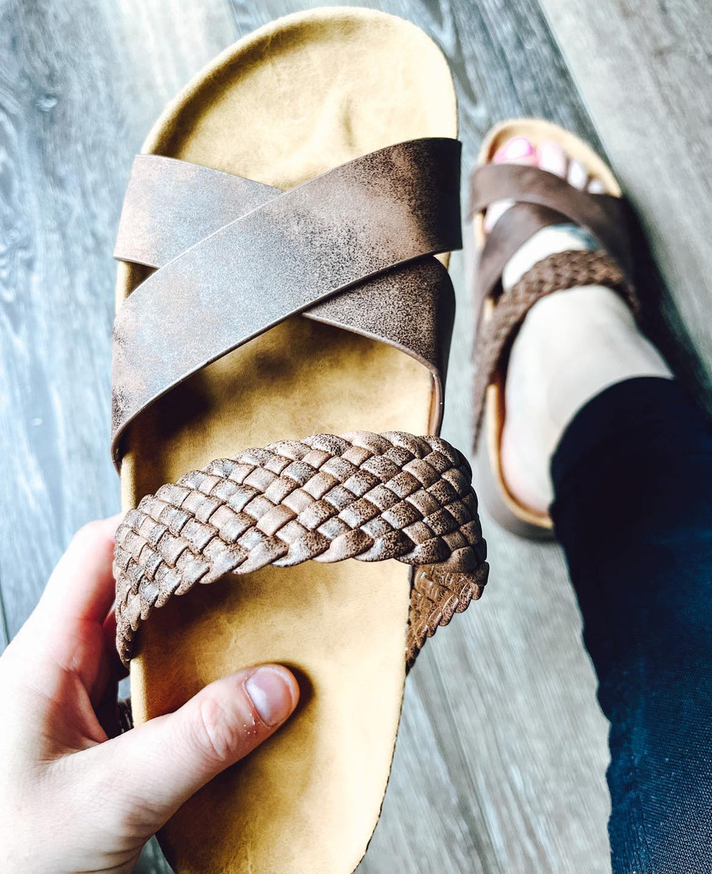 RTS: The Cross Over Slip on Sandal-