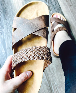 RTS: The Cross Over Slip on Sandal-