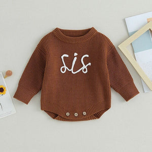 RTS: Sis Knitted Onesie or Sweater-