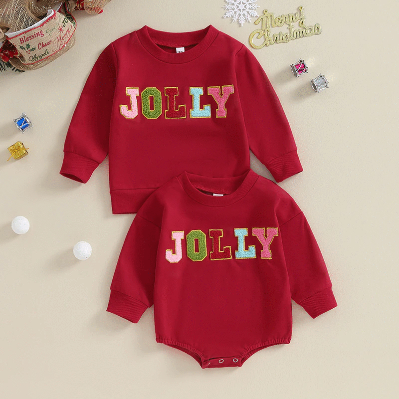 RTS: Jolly university embroidered Crewneck