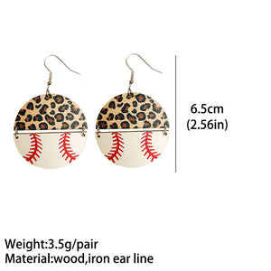 *RTS* Wooden Sports Earrings