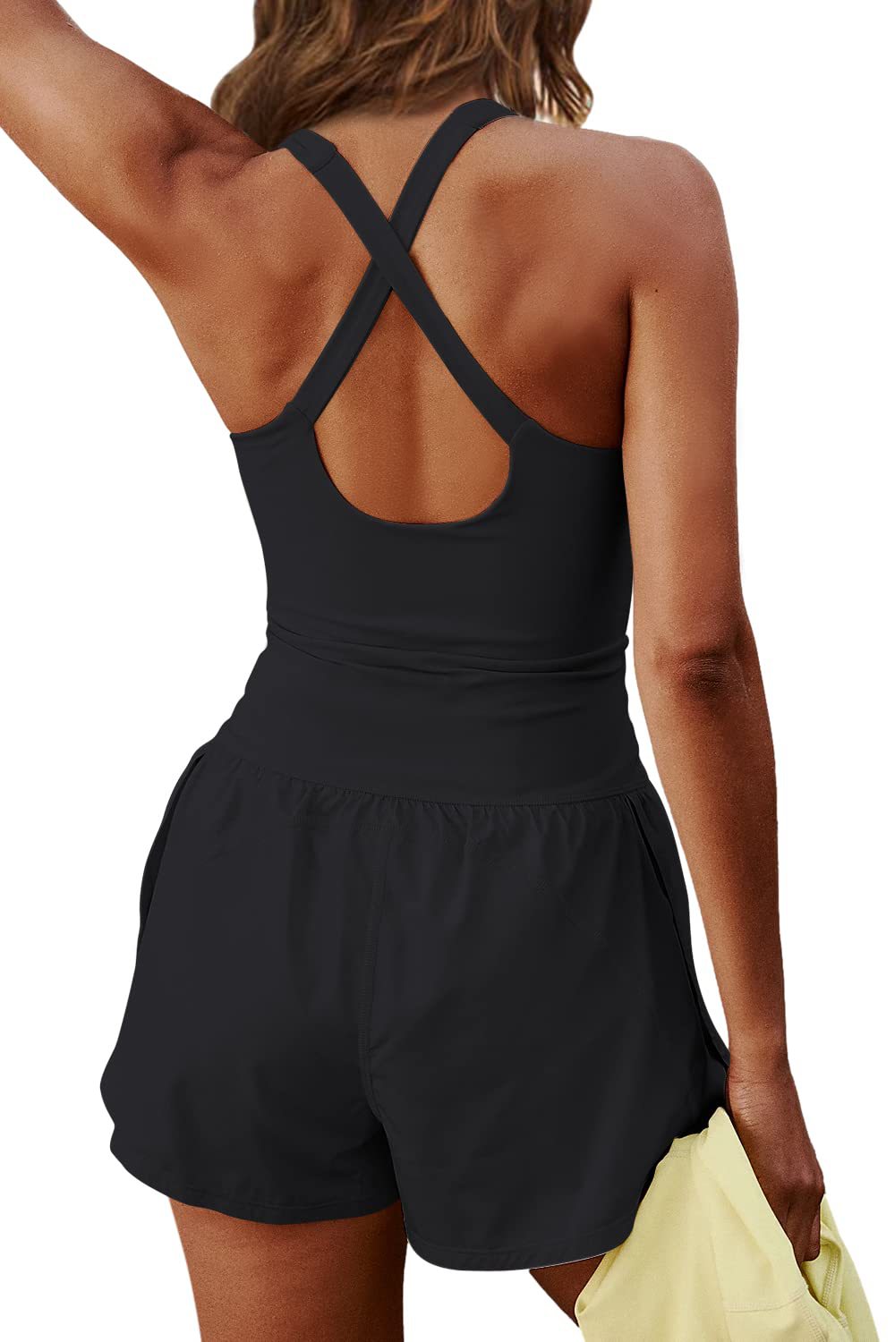 RTS: The Amber Racerback Cut-Out Romper-