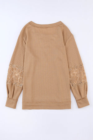 RTS: The Eden Waffle & Lace Top-