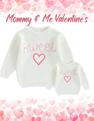 RTS: Mommy and Me Valentine's Sweetheart Sweater!