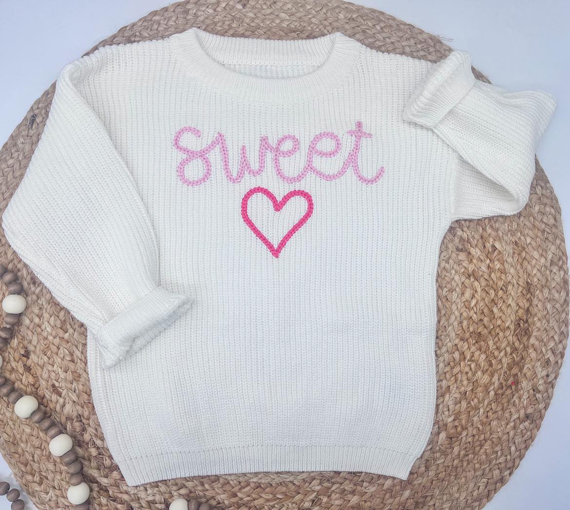 RTS: Mommy and Me Valentine's Sweetheart Sweater!