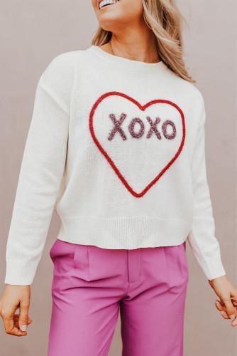 RTS: Knitted Heart XOXO Sweater!