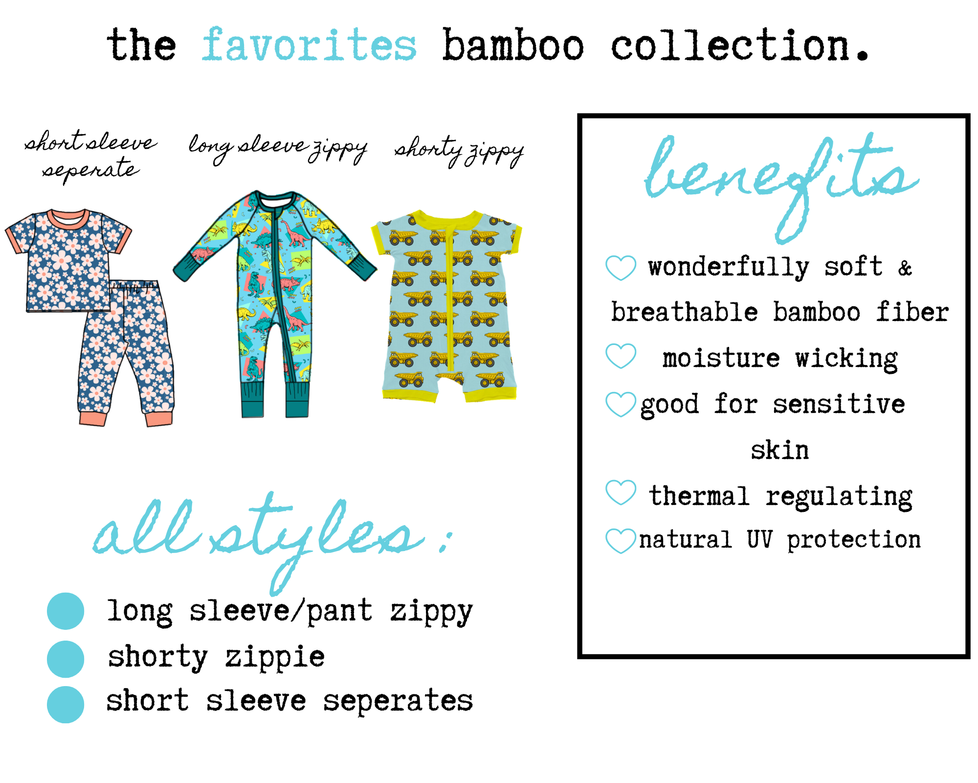 RTS: The Favorites Bamboo Collection (0/3m-18/24m)-