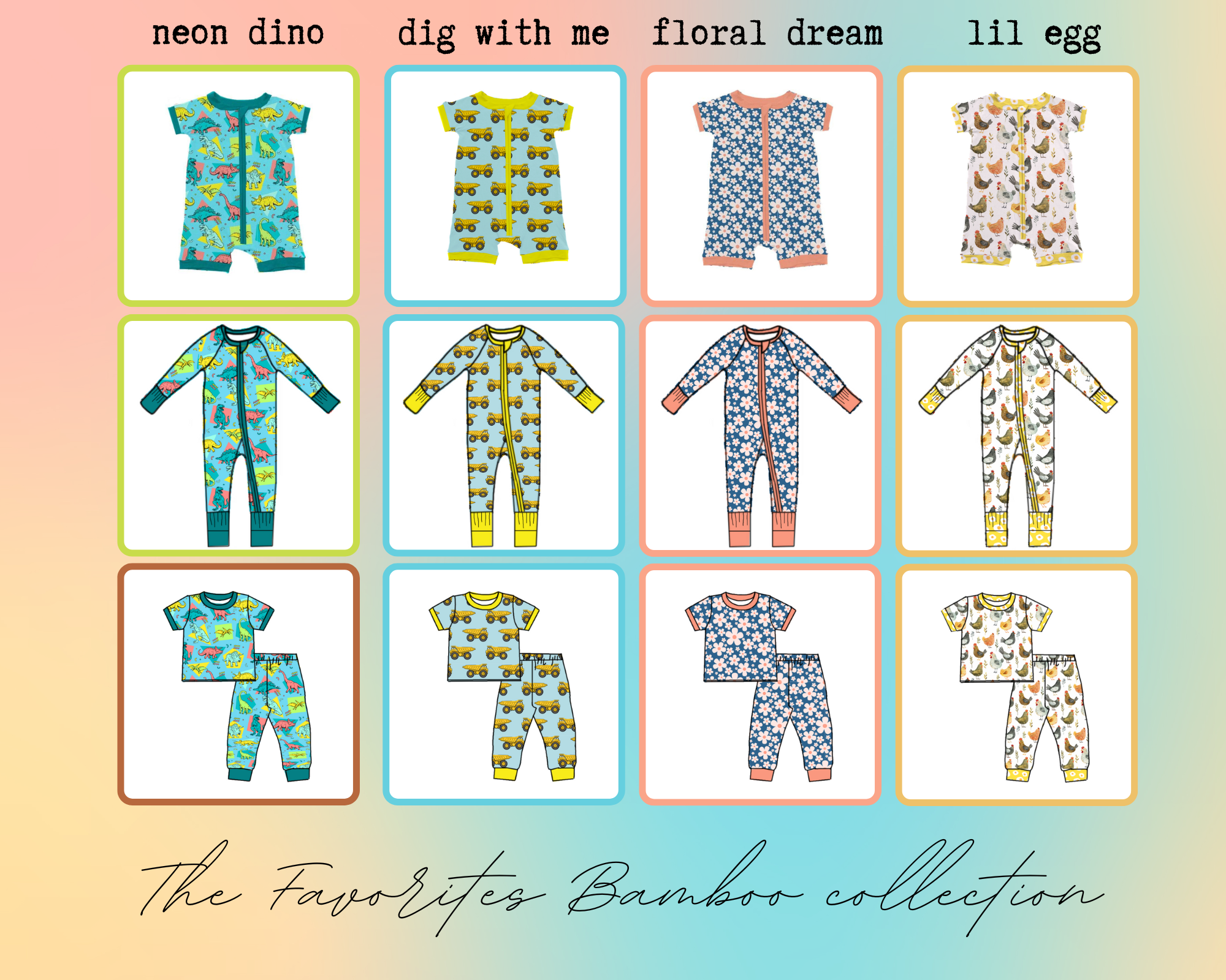 RTS: The Favorites Bamboo Collection (0/3m-18/24m)-