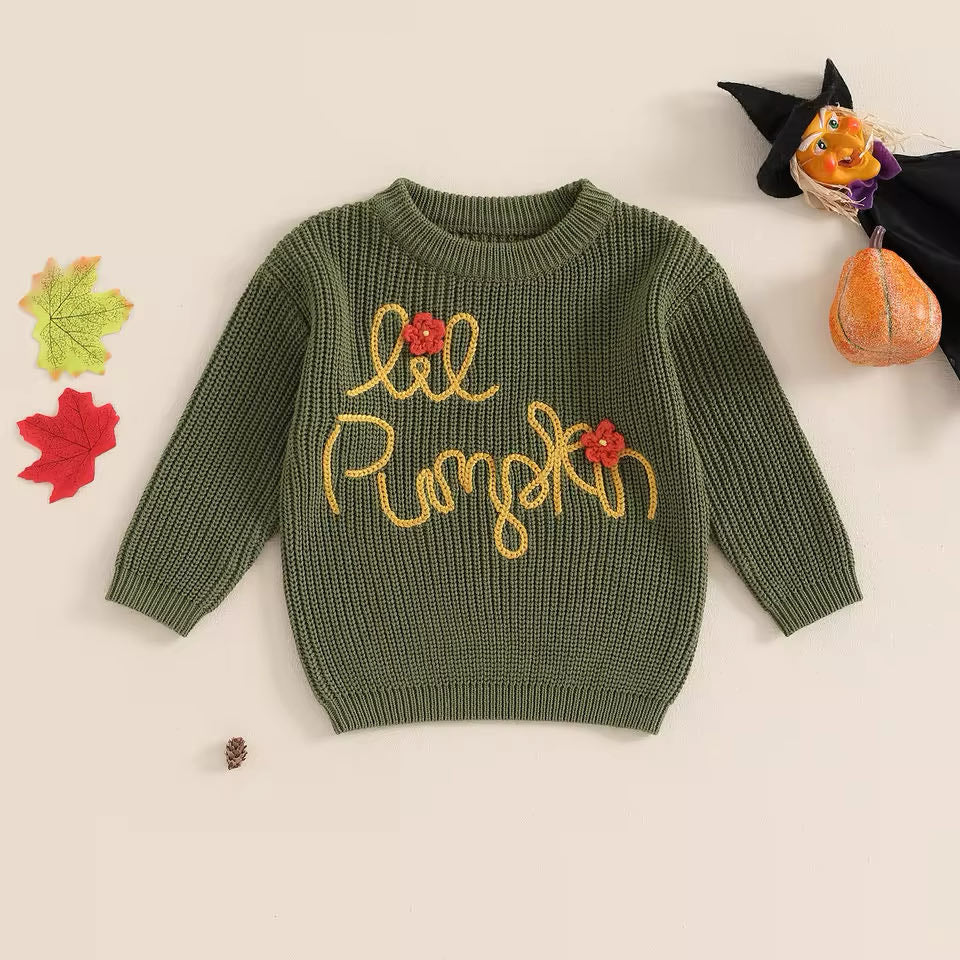 RTS: Lil Pumpkin Knit Sweater