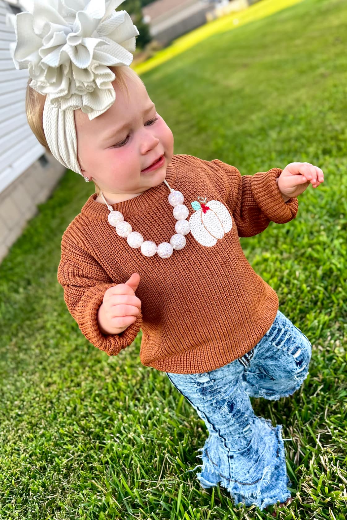 RTS: Lil Pumpkin Knit Sweater