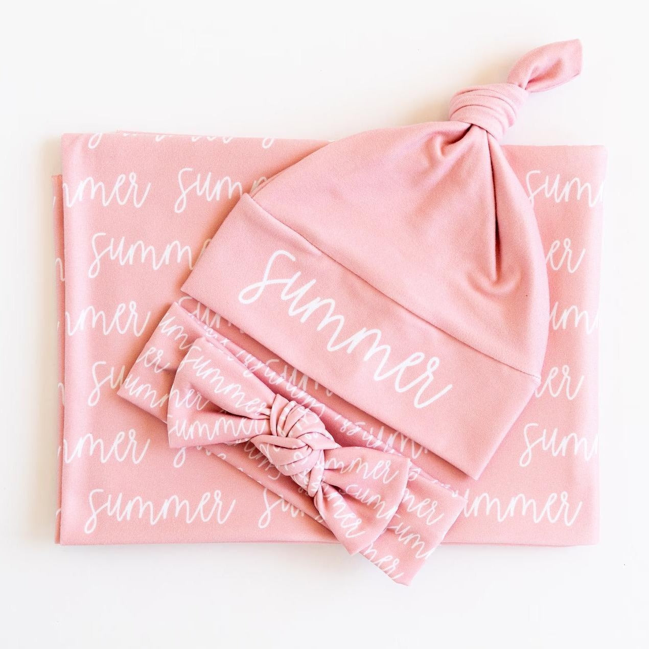 PREORDER: Repeating 3-Piece Blanket and Bow/Hat Set 2.24.25 osym