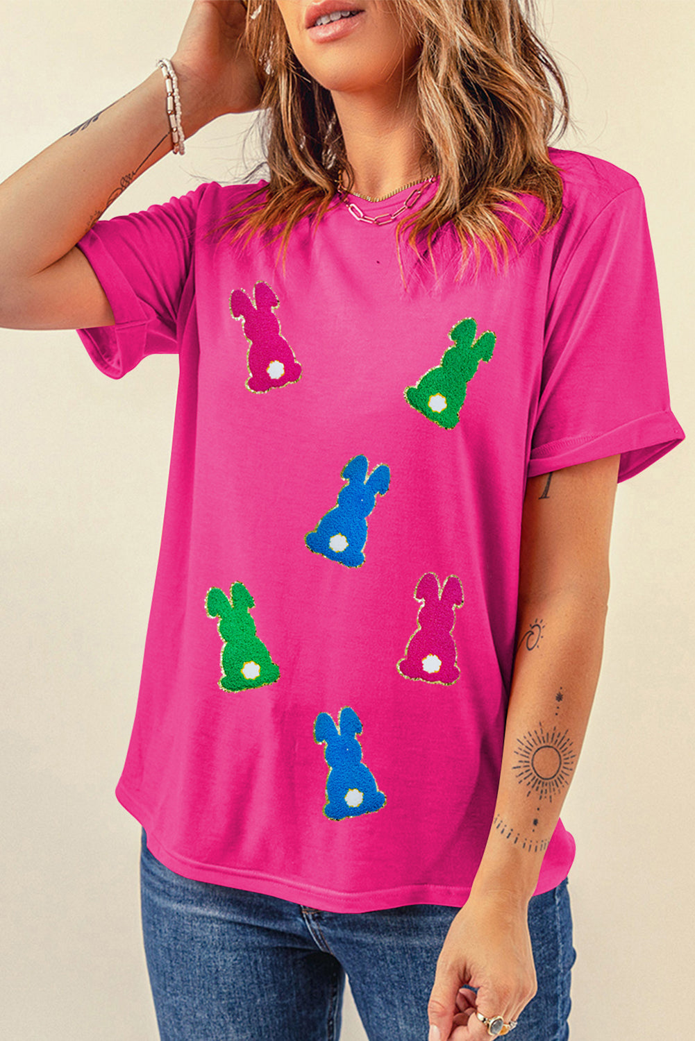 PREORDER: Embellished Easter Bunny Shirt 2.24.25 osym