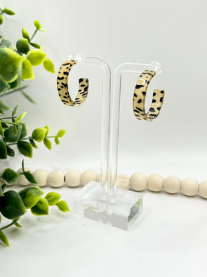 *RTS* Animal Print Hoops