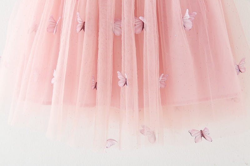 RTS: Butterfly & Flower Tulle Twirl Dress