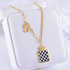 *Preorder: Checkerboard Chic Pendant Necklace*