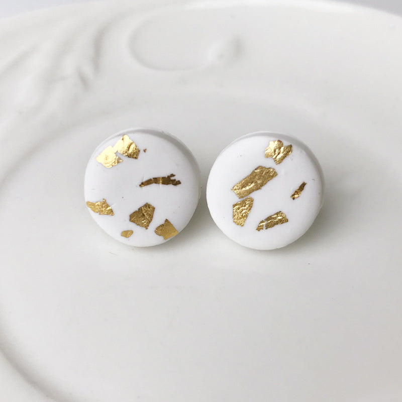 *RTS*  Gold Fleck Clay Studs