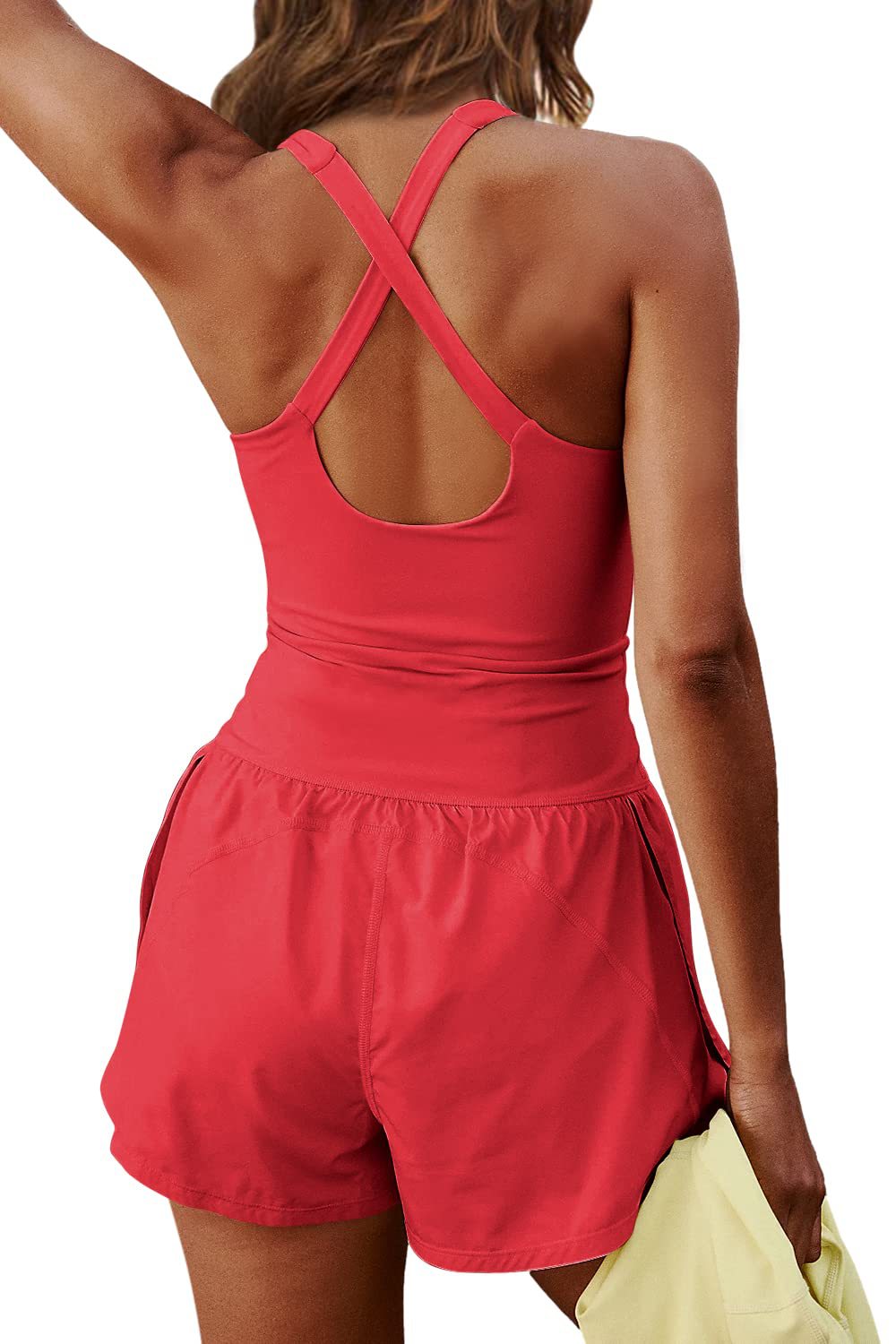 RTS: The Amber Racerback Cut-Out Romper-