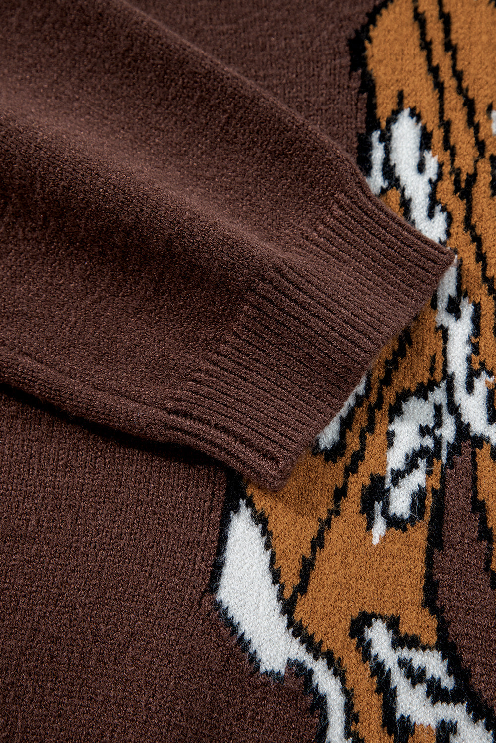 Brown "Howdy" Boot Graphic Sweater LT