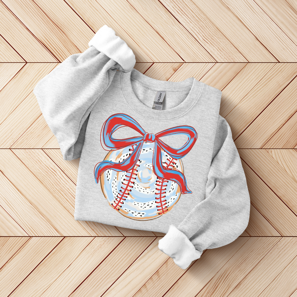 Baseball Bow SWEATSHIRT.