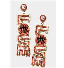 *Game Day Beaded Earrings*