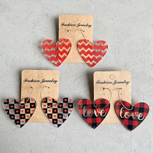 *RTS* Acrylic Heart Earrings