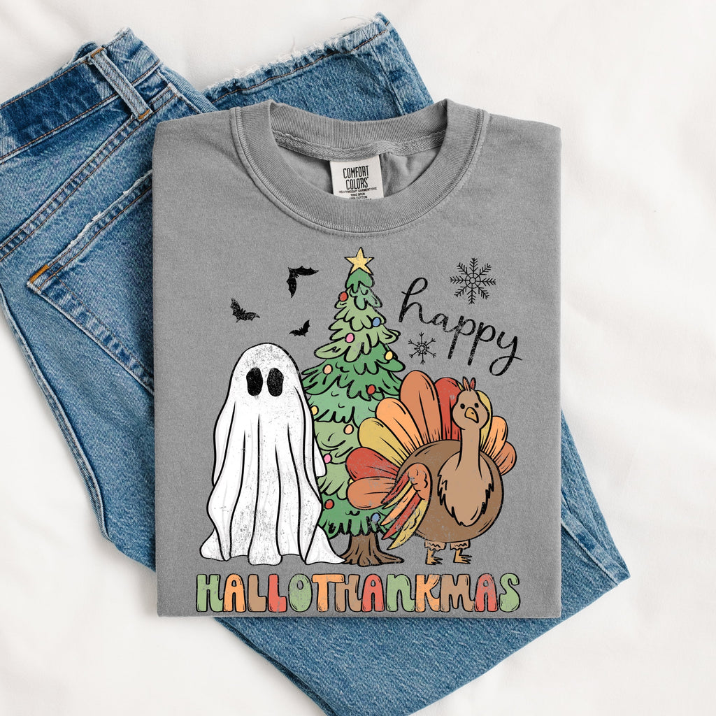 Happy HalloThankMas Tee.