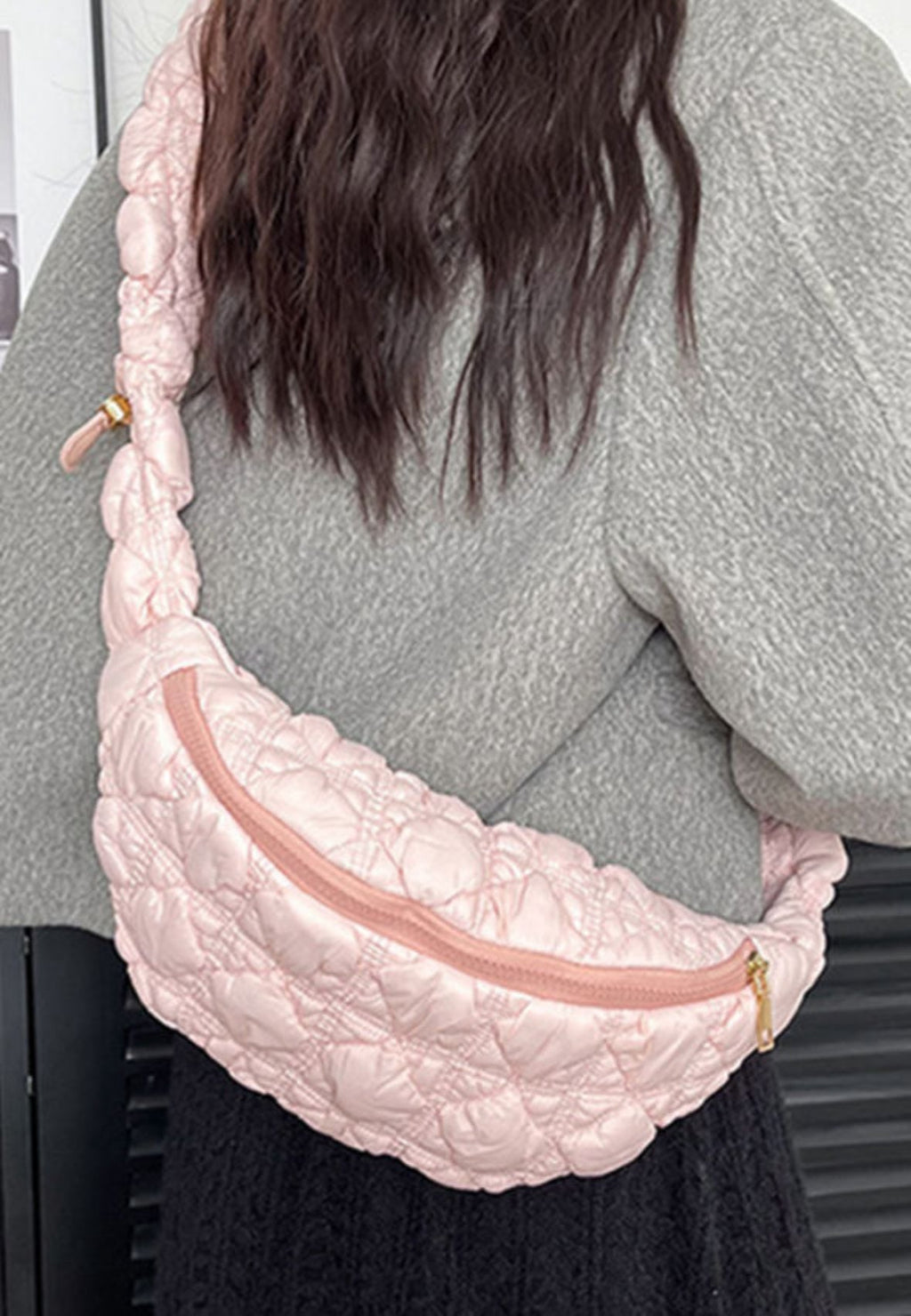 Pink Puffy Crossbody RTS