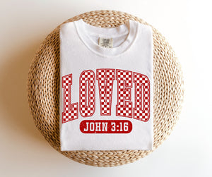 Checkered John 3:16 TEE.