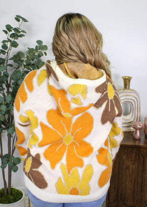 Plus Size Flower Hoodie LT