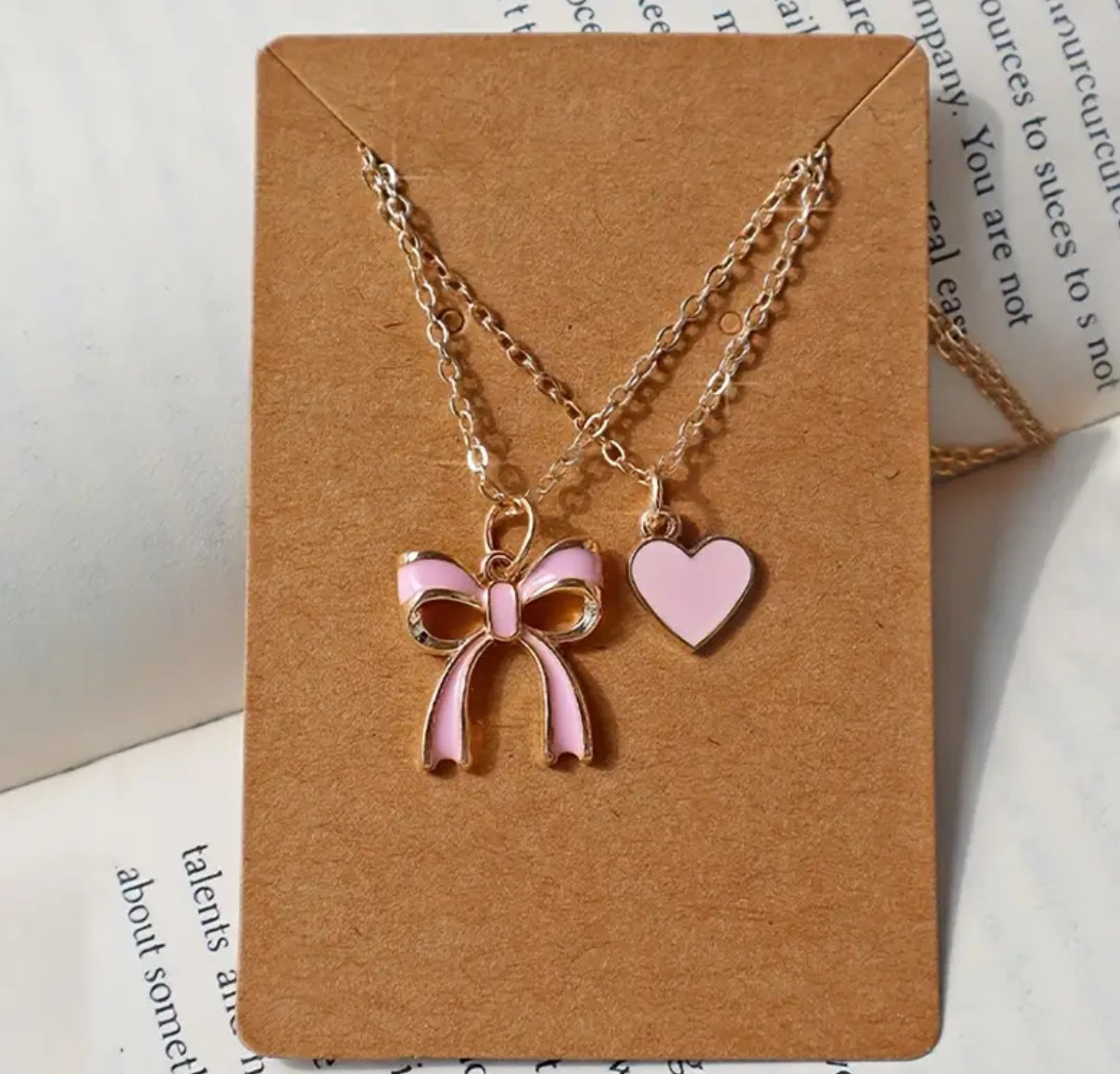 *Preorder: Sweetheart Bow Layered Necklace*