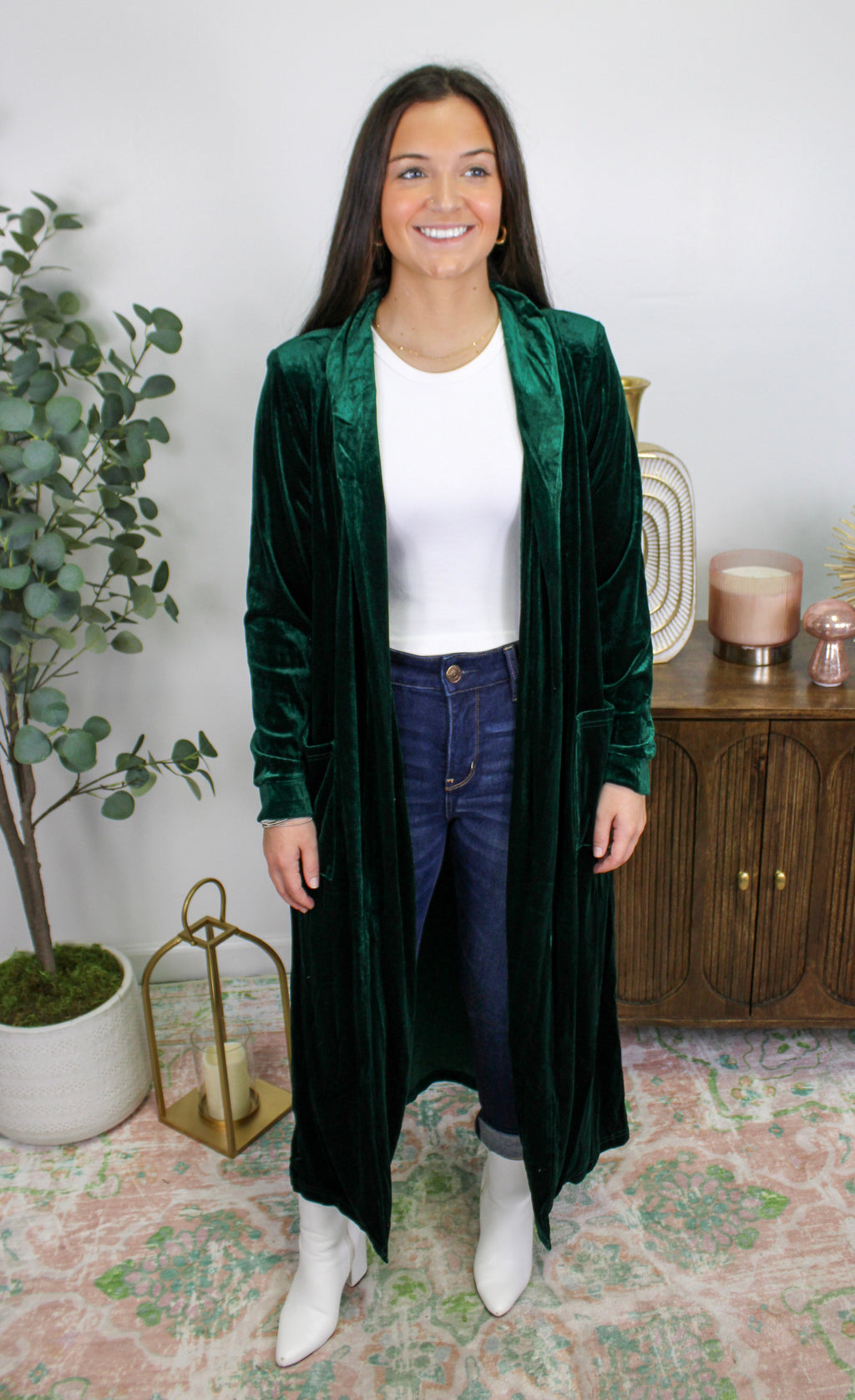 Green Velvet Duster RTS