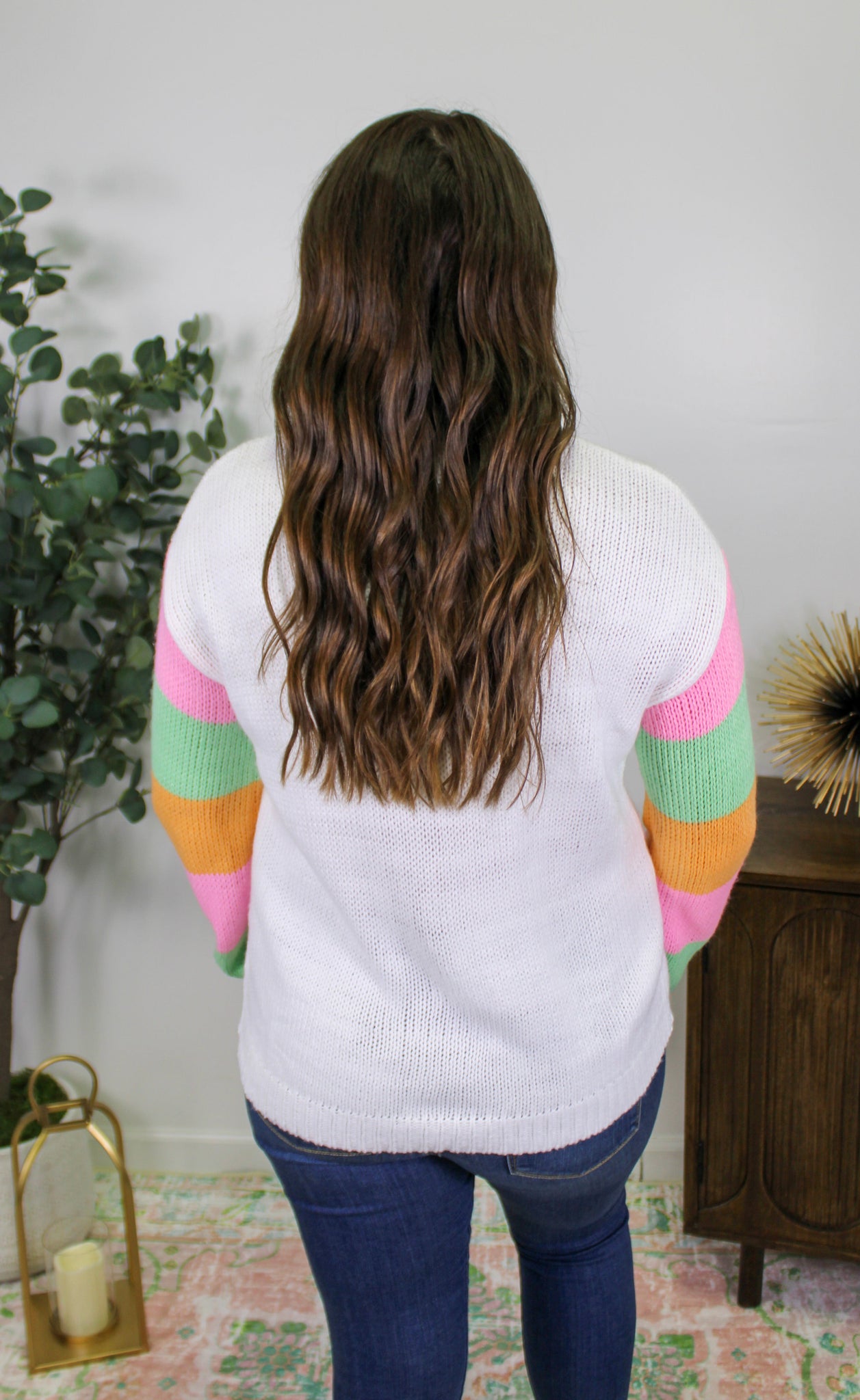 Flower Colorblock Sweater RTS