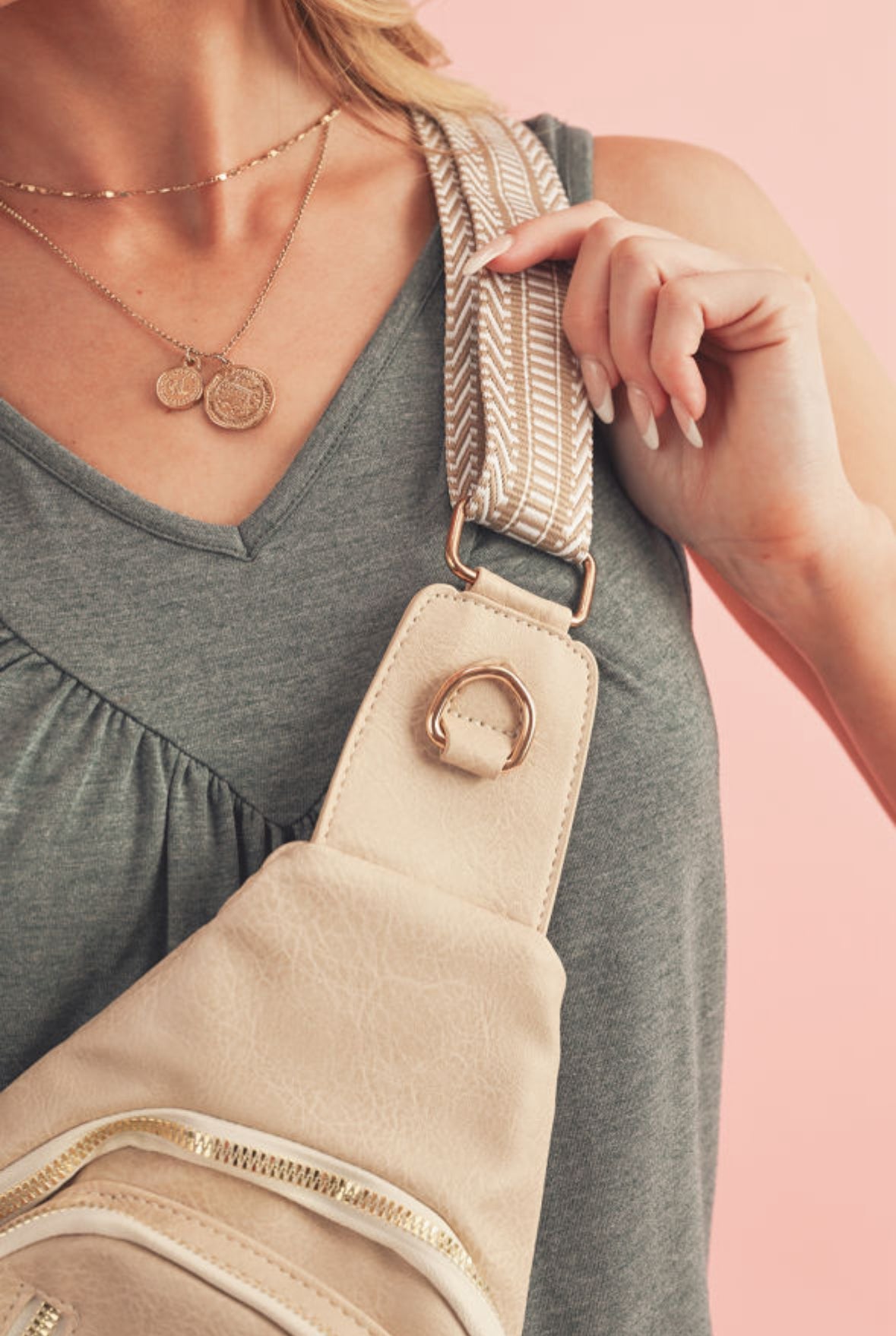 Beige Crossbody LT