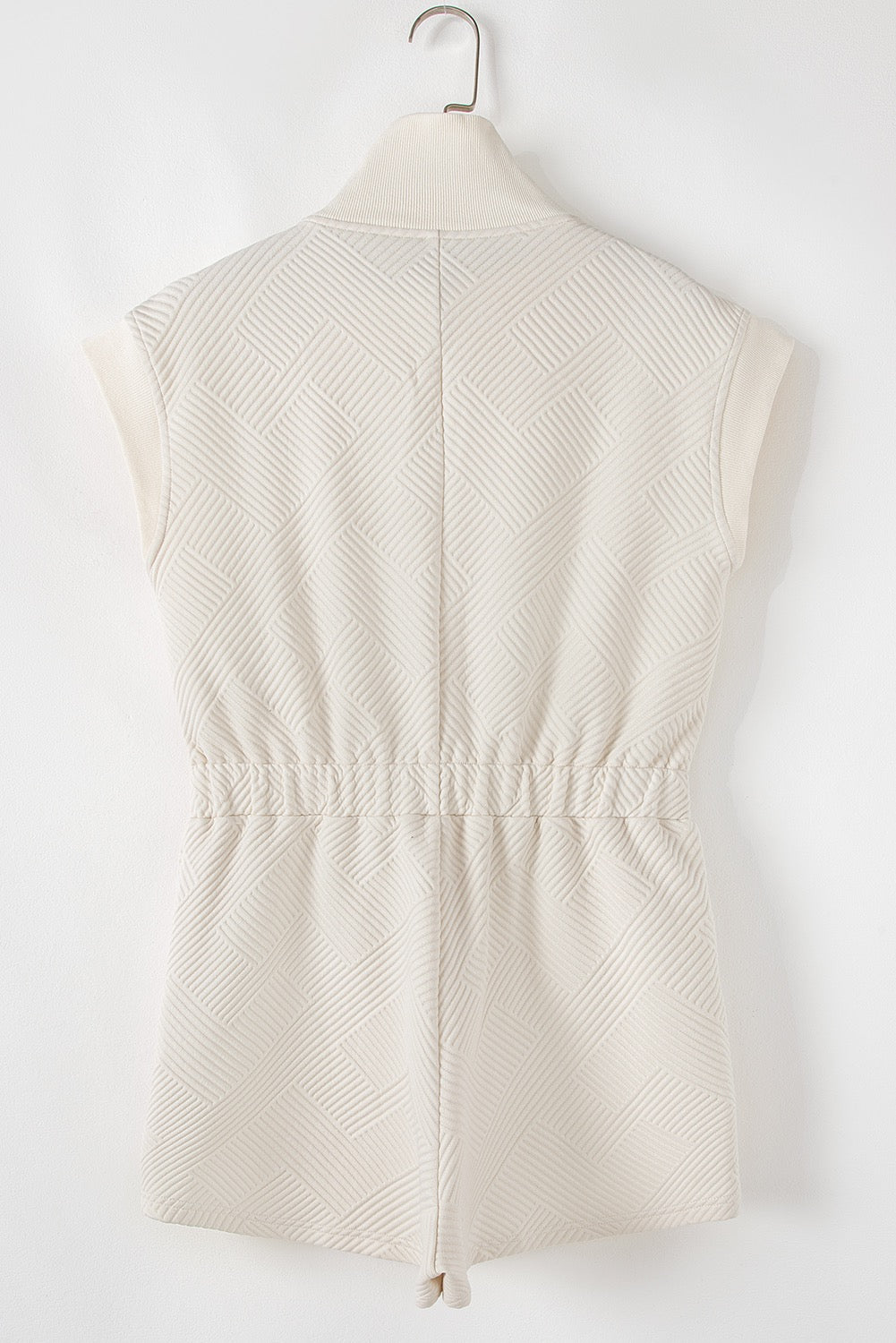 Textured Cream Romper February.