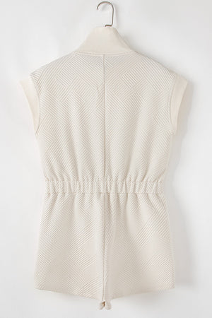 Textured Cream Romper February.