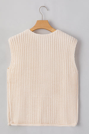 Chunky Knit Sweater Vest RTS