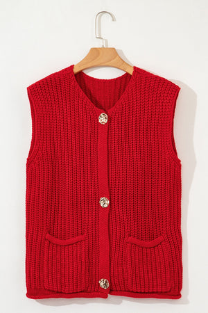 Chunky Knit Sweater Vest RTS