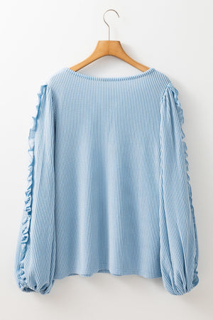 Blue Frilly Blouse LT