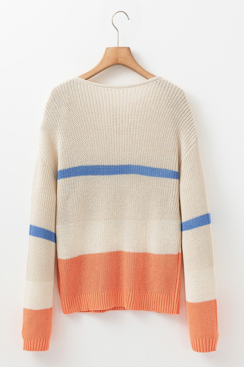 Beige Striped Sweater December.