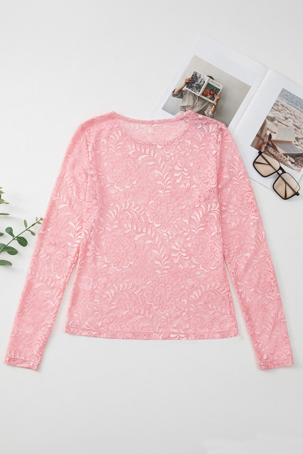 Rose Mesh Top LT